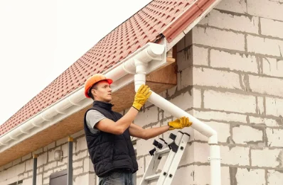 Pose et remplacement de gouttières à Montricoux